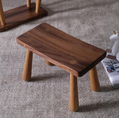 黑胡桃木小板凳卯榫小凳子